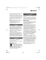 Preview for 42 page of wurth ASS18-1/2" HT Translation Of The Original Operating Instructions