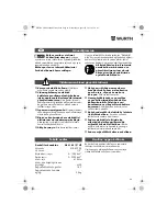 Preview for 44 page of wurth ASS18-1/2" HT Translation Of The Original Operating Instructions