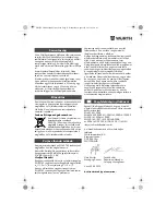 Предварительный просмотр 53 страницы wurth ASS18-1/2" HT Translation Of The Original Operating Instructions