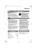 Preview for 60 page of wurth ASS18-1/2" HT Translation Of The Original Operating Instructions