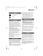 Предварительный просмотр 61 страницы wurth ASS18-1/2" HT Translation Of The Original Operating Instructions