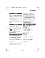 Предварительный просмотр 65 страницы wurth ASS18-1/2" HT Translation Of The Original Operating Instructions