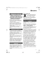 Предварительный просмотр 68 страницы wurth ASS18-1/2" HT Translation Of The Original Operating Instructions