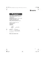 Предварительный просмотр 69 страницы wurth ASS18-1/2" HT Translation Of The Original Operating Instructions