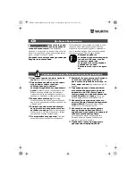 Предварительный просмотр 79 страницы wurth ASS18-1/2" HT Translation Of The Original Operating Instructions