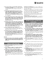 Preview for 11 page of wurth H 28-MLE Power Translation Of The Original Operating Instructions