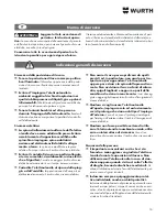 Preview for 16 page of wurth H 28-MLE Power Translation Of The Original Operating Instructions