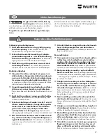 Preview for 57 page of wurth H 28-MLE Power Translation Of The Original Operating Instructions