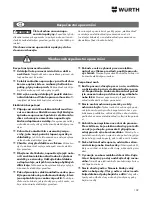 Preview for 102 page of wurth H 28-MLE Power Translation Of The Original Operating Instructions