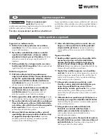 Preview for 162 page of wurth H 28-MLE Power Translation Of The Original Operating Instructions