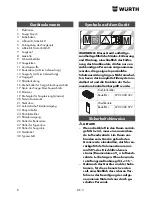 Предварительный просмотр 8 страницы wurth ISS 45-M automatic Translation Of The Original Operating Instructions