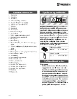 Предварительный просмотр 72 страницы wurth ISS 45-M automatic Translation Of The Original Operating Instructions