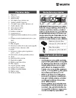 Предварительный просмотр 225 страницы wurth ISS 45-M automatic Translation Of The Original Operating Instructions