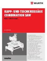 wurth KTS 140 Combi Translation Of The Original Operating Instructions preview