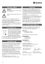 Предварительный просмотр 10 страницы wurth MM 230 Original Operating Instructions