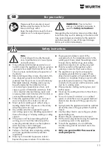 Предварительный просмотр 11 страницы wurth MM 230 Original Operating Instructions