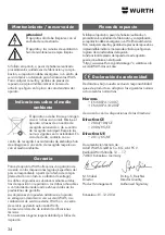 Предварительный просмотр 34 страницы wurth MM 230 Original Operating Instructions