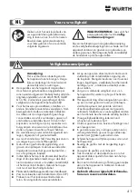 Предварительный просмотр 41 страницы wurth MM 230 Original Operating Instructions