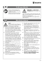 Предварительный просмотр 53 страницы wurth MM 230 Original Operating Instructions