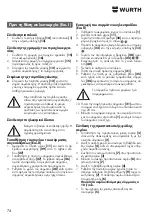 Предварительный просмотр 74 страницы wurth MM 230 Original Operating Instructions