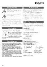 Предварительный просмотр 82 страницы wurth MM 230 Original Operating Instructions