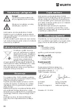 Предварительный просмотр 88 страницы wurth MM 230 Original Operating Instructions