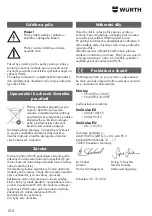 Предварительный просмотр 100 страницы wurth MM 230 Original Operating Instructions