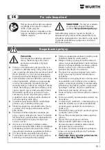 Предварительный просмотр 101 страницы wurth MM 230 Original Operating Instructions