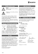 Предварительный просмотр 106 страницы wurth MM 230 Original Operating Instructions