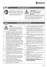 Предварительный просмотр 107 страницы wurth MM 230 Original Operating Instructions