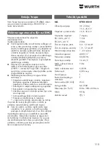 Предварительный просмотр 115 страницы wurth MM 230 Original Operating Instructions