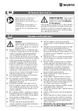 Предварительный просмотр 119 страницы wurth MM 230 Original Operating Instructions