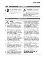 Предварительный просмотр 5 страницы wurth MM 350 Original Operating Instructions