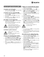 Предварительный просмотр 44 страницы wurth MM 350 Original Operating Instructions