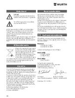 Предварительный просмотр 46 страницы wurth MM 350 Original Operating Instructions