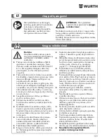 Предварительный просмотр 131 страницы wurth MM 350 Original Operating Instructions