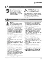 Предварительный просмотр 137 страницы wurth MM 350 Original Operating Instructions