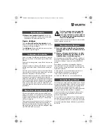 Preview for 26 page of wurth MSF 180 N Translation Of The Original Operating Instructions