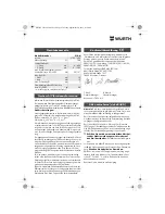 Preview for 8 page of wurth S 10-A Translation Of The Original Operating Instructions