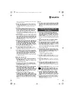 Preview for 13 page of wurth S 10-A Translation Of The Original Operating Instructions