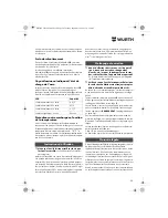 Preview for 30 page of wurth S 10-A Translation Of The Original Operating Instructions