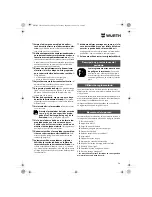 Preview for 34 page of wurth S 10-A Translation Of The Original Operating Instructions