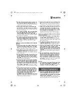 Preview for 40 page of wurth S 10-A Translation Of The Original Operating Instructions