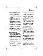 Preview for 47 page of wurth S 10-A Translation Of The Original Operating Instructions