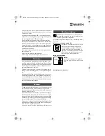 Preview for 52 page of wurth S 10-A Translation Of The Original Operating Instructions