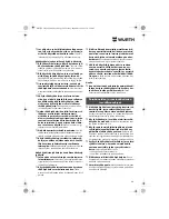 Preview for 66 page of wurth S 10-A Translation Of The Original Operating Instructions