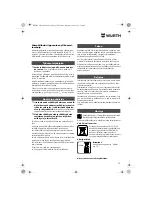 Preview for 70 page of wurth S 10-A Translation Of The Original Operating Instructions