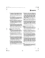 Preview for 78 page of wurth S 10-A Translation Of The Original Operating Instructions