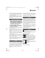 Preview for 83 page of wurth S 10-A Translation Of The Original Operating Instructions