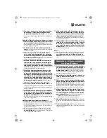 Preview for 85 page of wurth S 10-A Translation Of The Original Operating Instructions